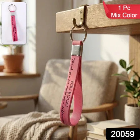 Motivational Silicone Wrist Strap Keychain (1 Pc Mix Color) - Zidbik