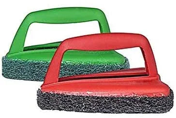 1403 Bathroom Brush With Abrasive Scrubber For Superior Tile Cleaning - Zidbik