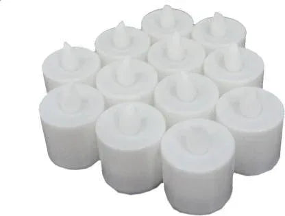 1222a Festival Decorative - Led Tealight Candles Battery Operated Candle Ideal For Party Wedding Birthday Gifts (12pc)(White) - Zidbik