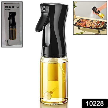 Glass Oil Dispenser Bottle Spray (1 Pc  200 Ml Approx) - Zidbik