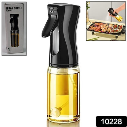 Glass Oil Dispenser Bottle Spray (1 Pc  200 Ml Approx) - Zidbik