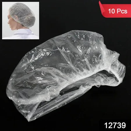 Disposable Shower Caps For Women Larger Thicker Waterproof And Individually Wrapped Plastic Elastic Hair Bath Caps For Hotel And Spa Hair Salon Home Use Portable Travel (1pc 10 Pc) - Zidbik