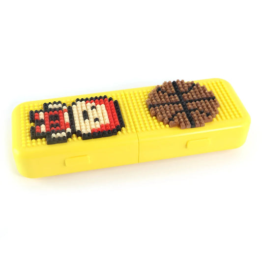 Diy Pixel Art Pen Stand With Building Block Set - Zidbik
