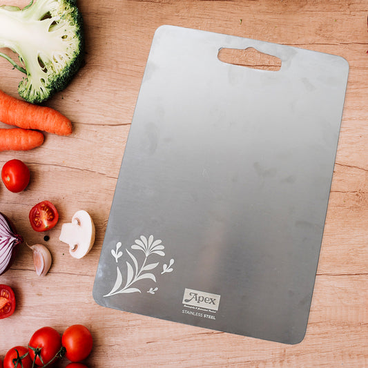 Apex Steel-x Stainless Steel Medium Chopping Board - Zidbik