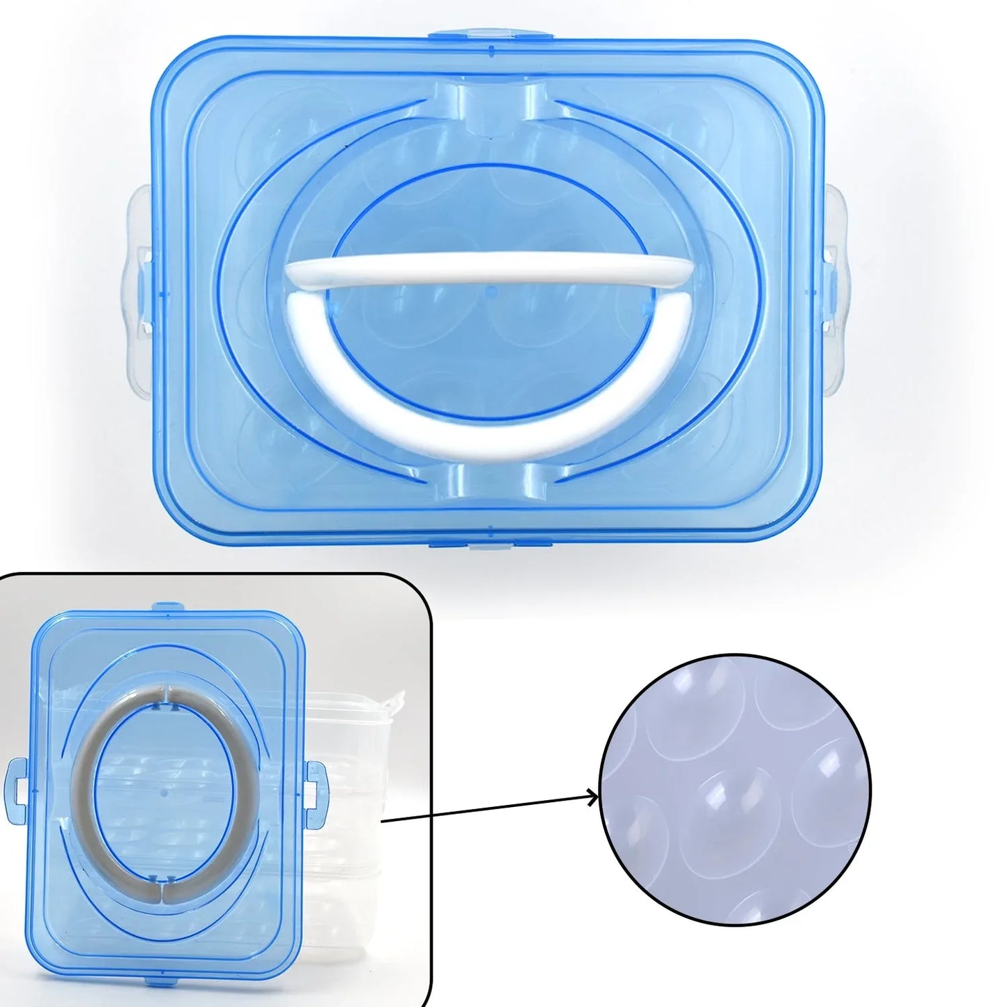 2643 3-layer Plastic Refrigerator Egg Storage Box (36 Grid) - Zidbik