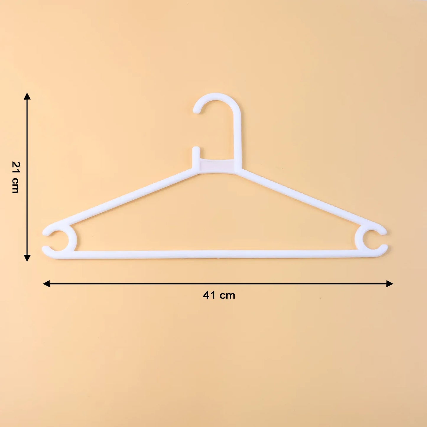Plastic Clothes Hangers Set Of 6 - Zidbik