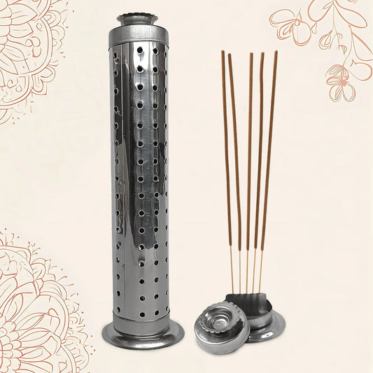 Stainless Steel Agarbatti Stand For Puja (1 Pc) - Zidbik