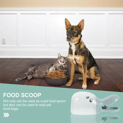 2-in-1 Pet Food Scoop With Bag Clip - Zidbik