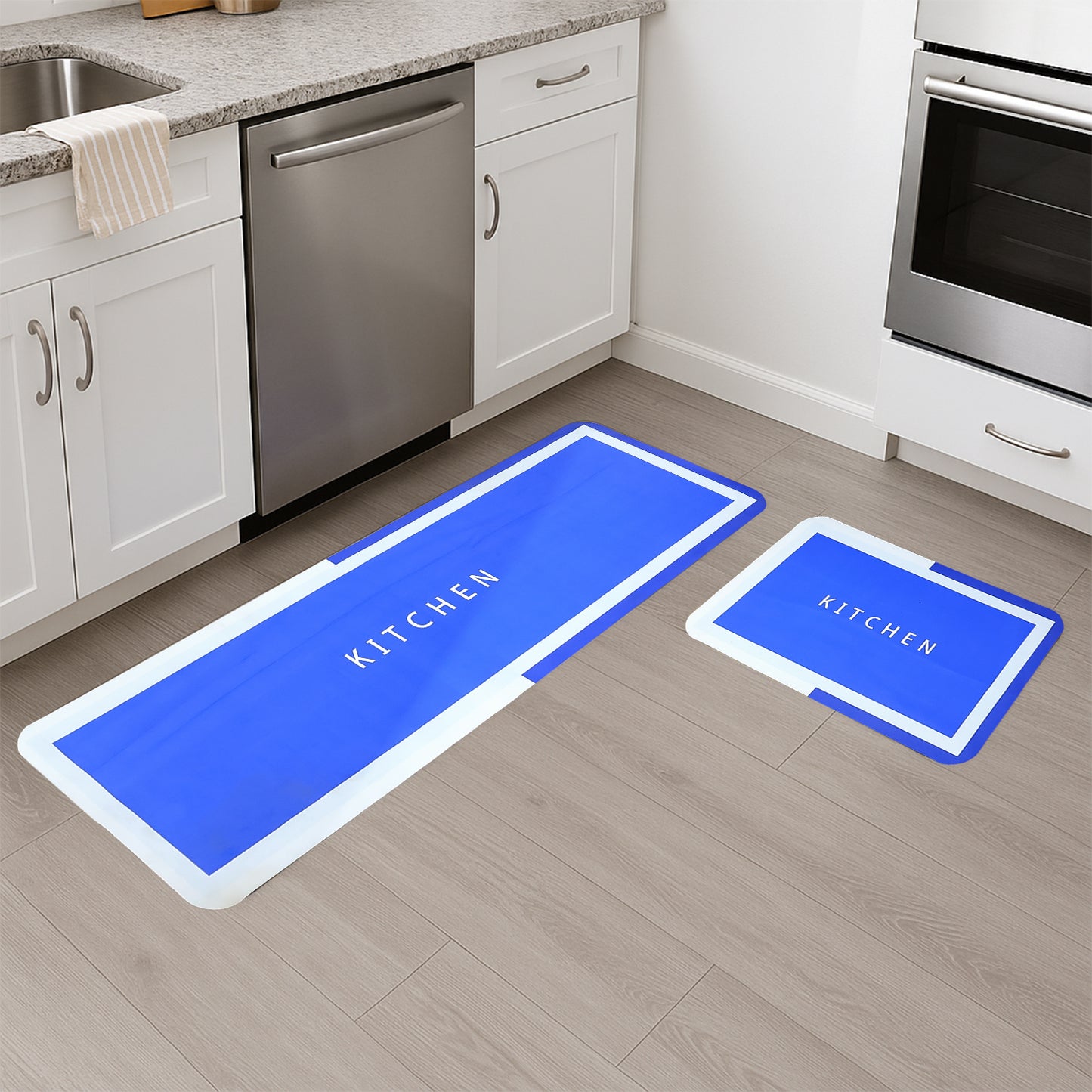 Premium Anti-slip Kitchen Floor Mat  (1 Set) - Zidbik