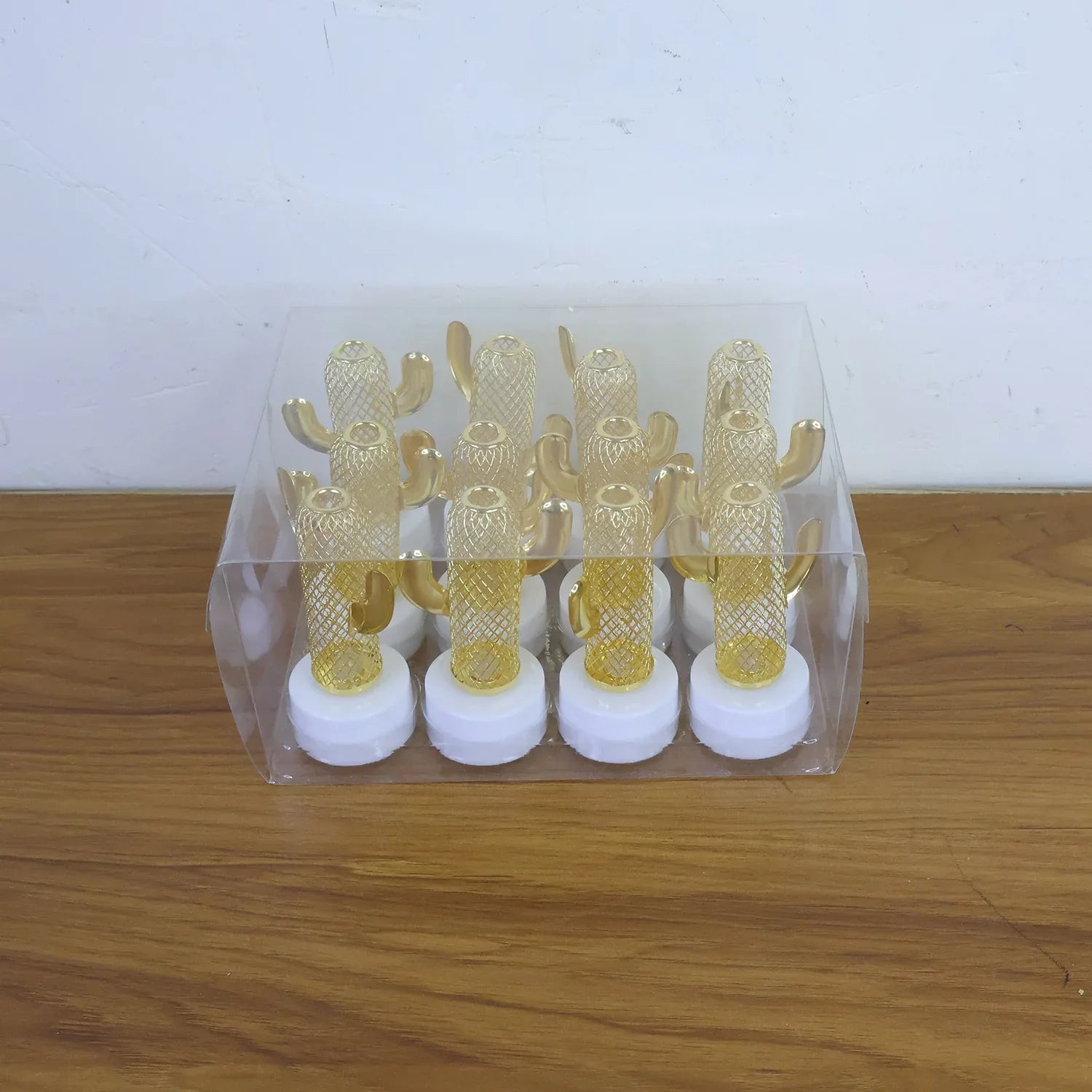 Decorative Cactus Shaped Flameless Led Candles (12 Pc) - Zidbik