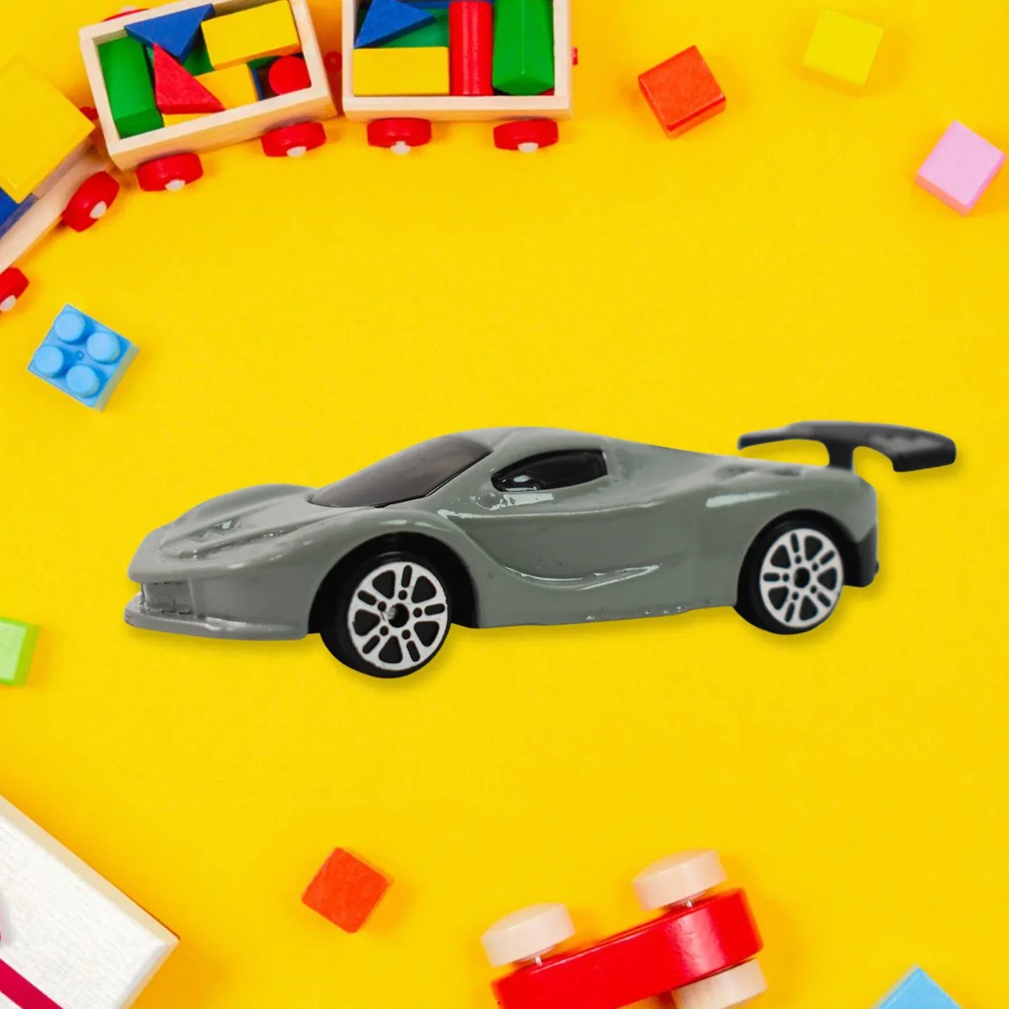 Metal Mini Car Toy Free Wheel Toy Vehicle (Multicolor 1 Pc) - Zidbik