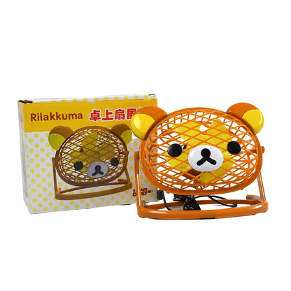 7714 Teddy Bear Portable Fan Adjustable Usb Fan Suitable For Home Office Car Multi Use Fan (Battery Not Include) - Zidbik