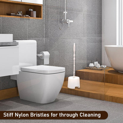 6615 Toilet Cleaning Brush With Potted Holder - Zidbik