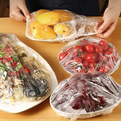 Disposable Elastic Food Storage Covers Bag (100 Pcs Set  Small) - Zidbik