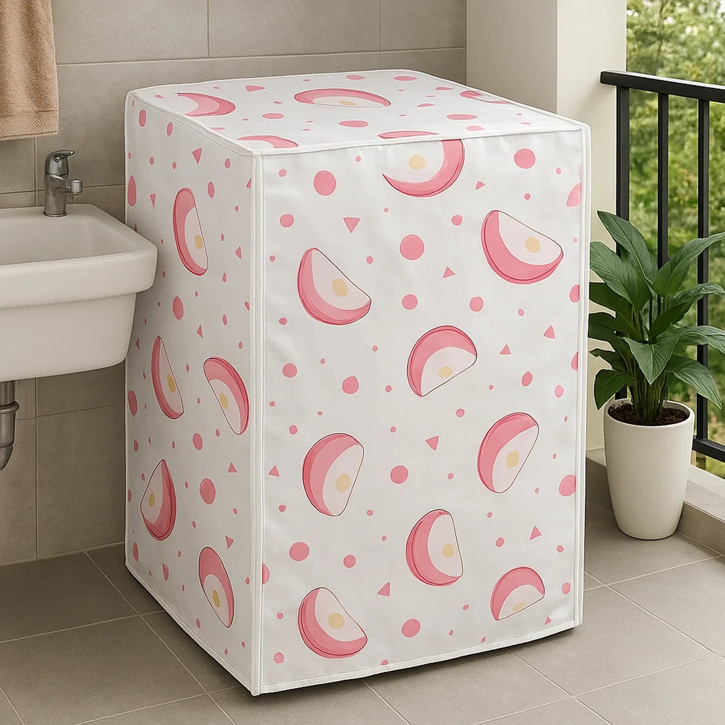 Waterproof Washing Machine Cover 58x62x85 Cm (1 Pc Mix Design) - Zidbik