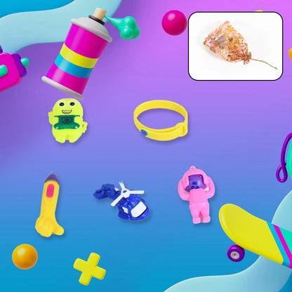 17690 5pc Toy Combo Kids Best Gift Set Combo Attractive Unique Toy Combo 5pc Colorful Toy Combo With Potli Bag - Zidbik
