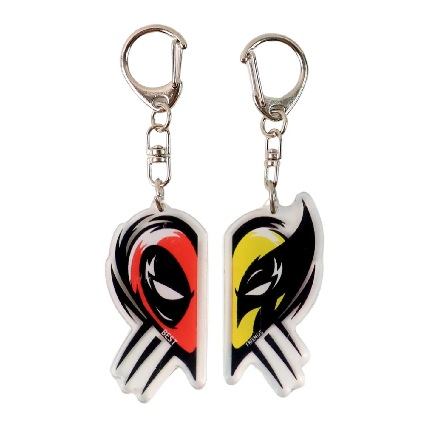 2-in-1 Best Friends Matching Acrylic Breakable Keychain - Zidbik