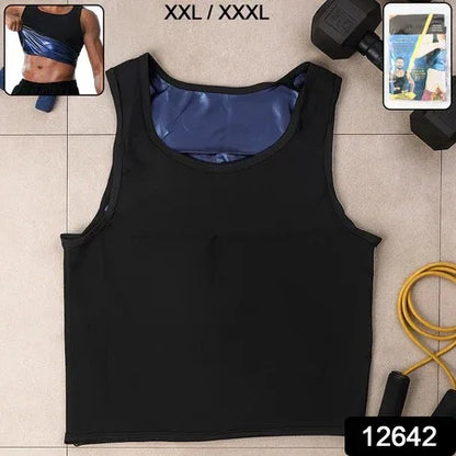 Mens Slim Fit Sweat Shaper Tank Top (Xxlxxxl 1 Pc) - Zidbik