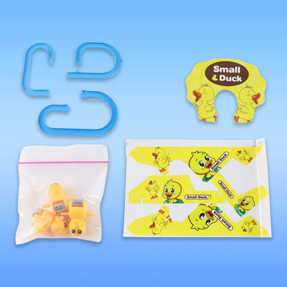 Lala Small Duck Climb Stairs Toy Roller Coaster With Flashing Lights Music (3 Ducks) - Zidbik