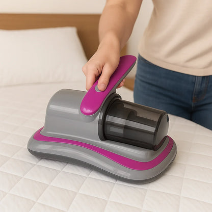0227 Powerful Suction Portable Handheld Vacuum Cleaner - Low Noise Vacuum Cleaner For Bed - Cordless Vacuum Cleaner For Car Seat Crevices Pillows Mattresses Sofas Wireless Anti Dust And Mite Cleaner - Zidbik