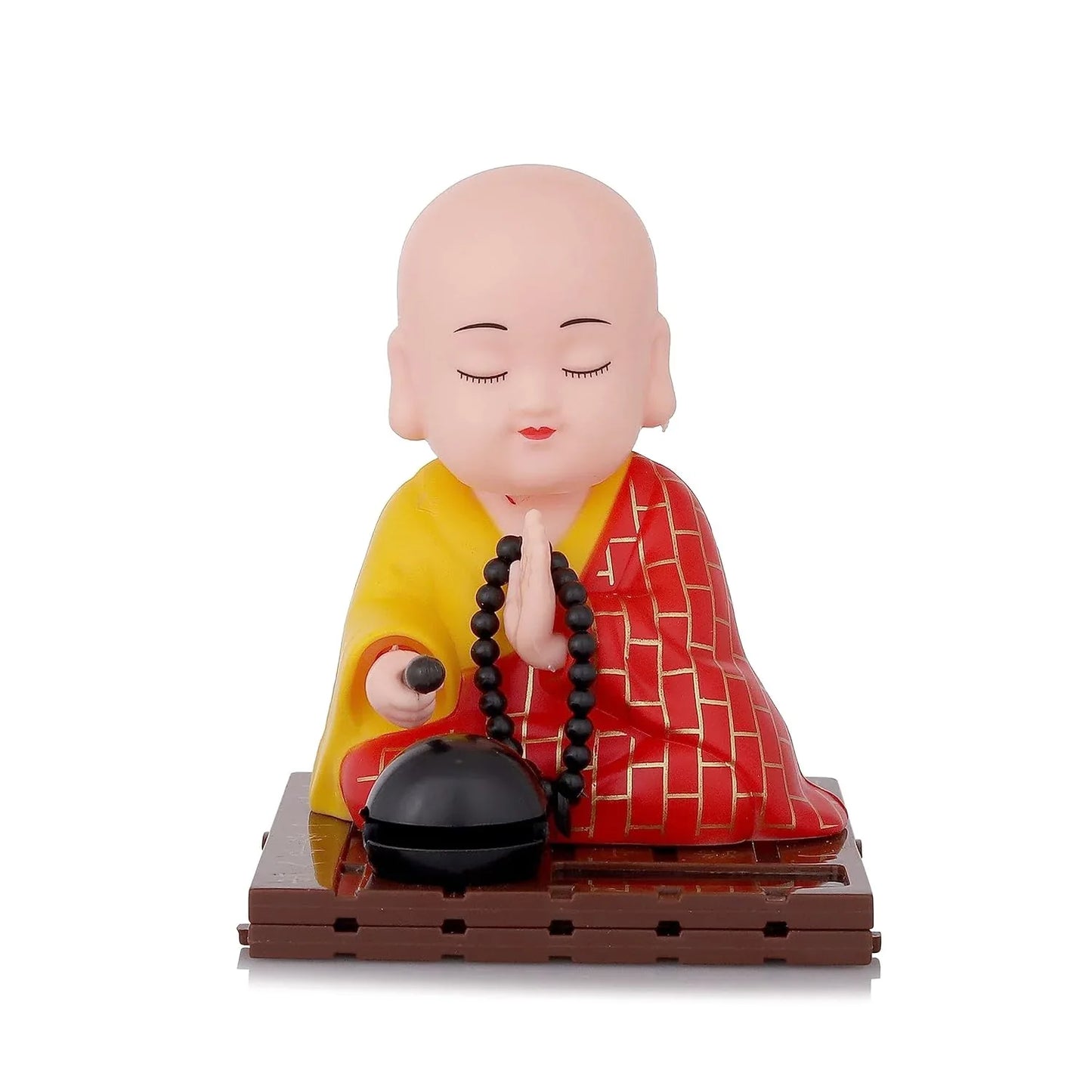 Solar Powered Sitting Buddha Statue Moving Head And Hand (1 Pc Medium) - Zidbik