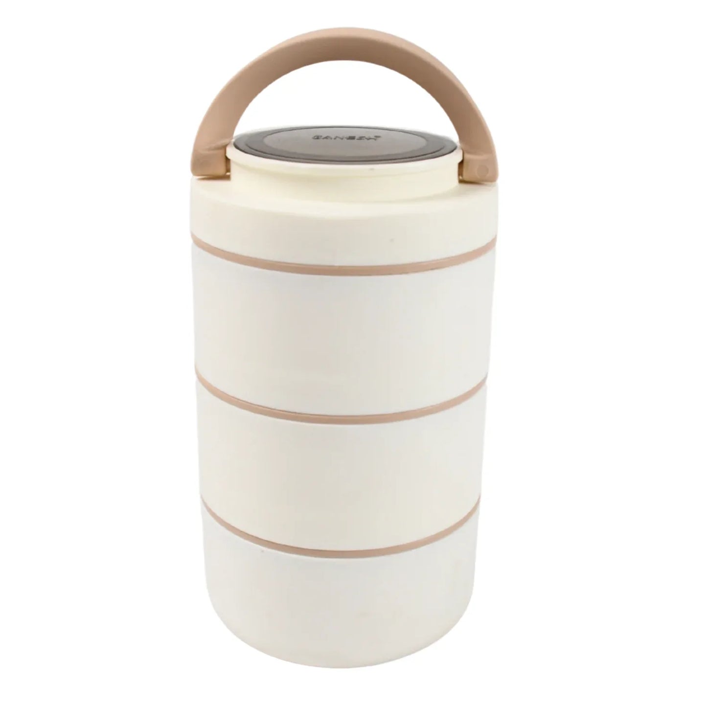 Ganesh Smart Stack 23 Layer Portable Lunch Box Stainless Steel Airtight Leak-proof Lunch Box For Office School Picnic Color May Vary (2 Layer 3 Layer) - Zidbik