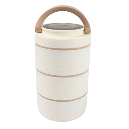 Ganesh Smart Stack 23 Layer Portable Lunch Box Stainless Steel Airtight Leak-proof Lunch Box For Office School Picnic Color May Vary (2 Layer 3 Layer) - Zidbik