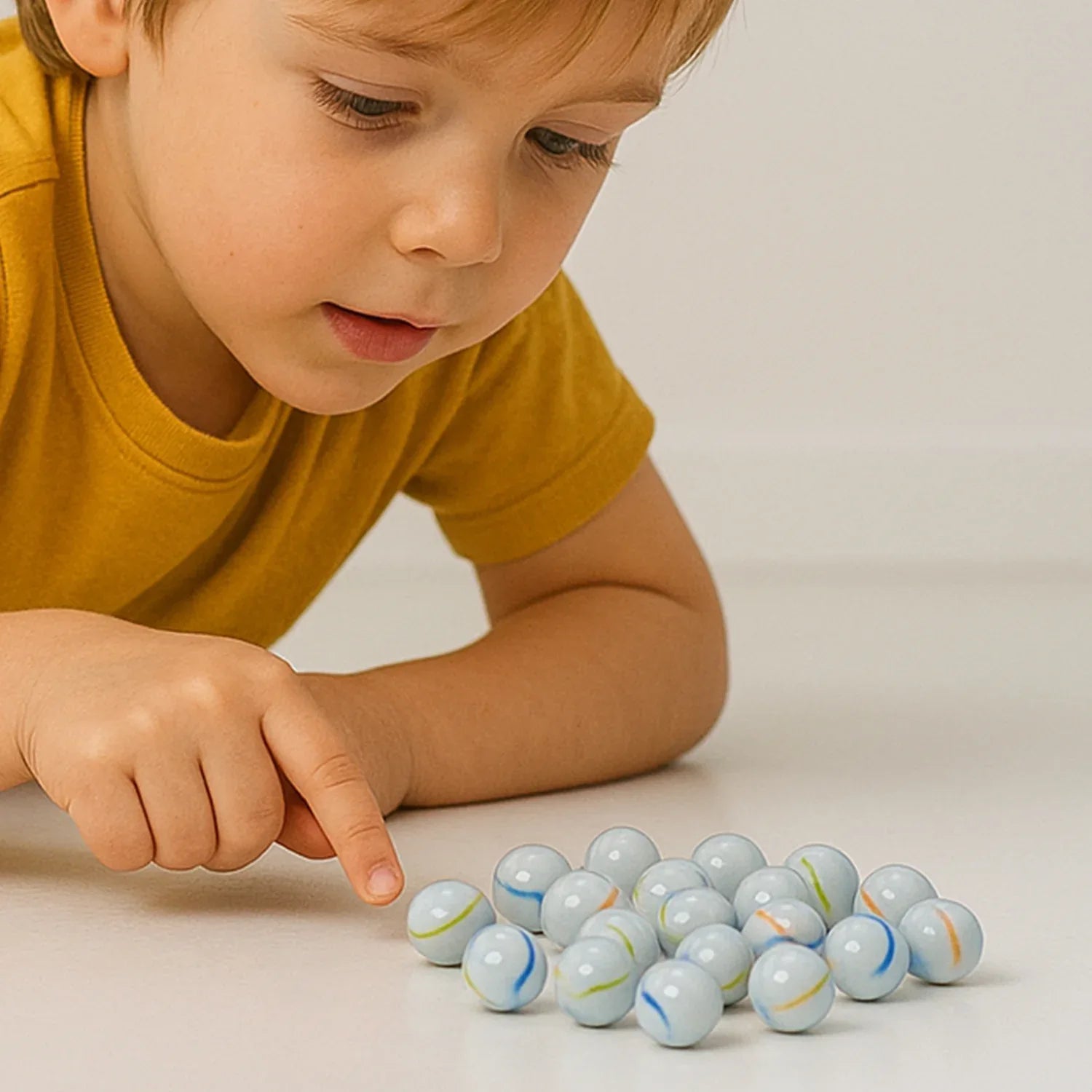 Classic Glass Marbles Pack Of Approx 30 Pc - Zidbik