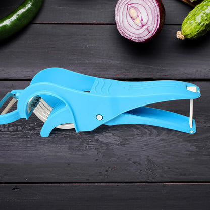 2 In 1 Vegetable Fruit Multi Cutter 5 Blade Vegetable Cutter With Peeler (1 Pc Multicolor) - Zidbik