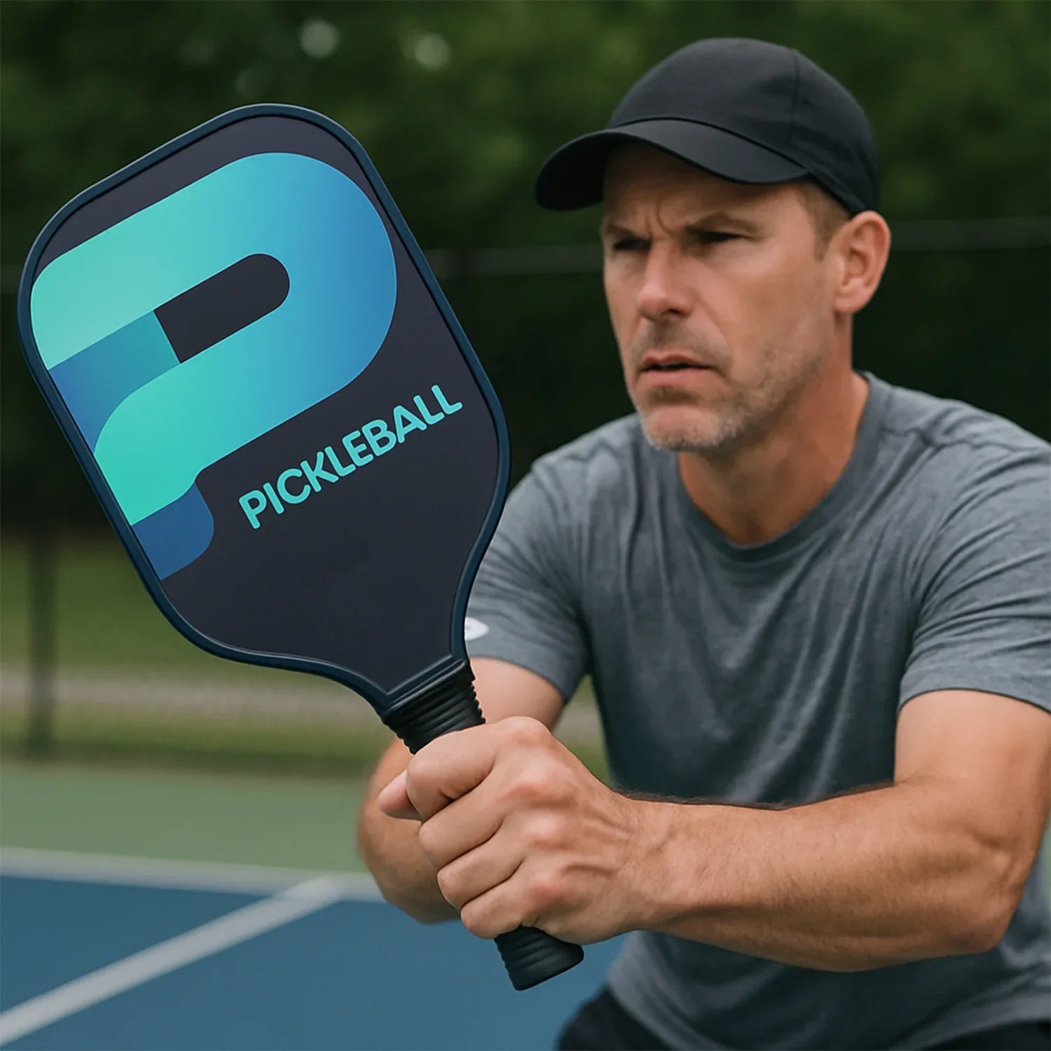 Konex Professional Fiberglass Pickleball Paddle With Cushion Grip Handle - Zidbik