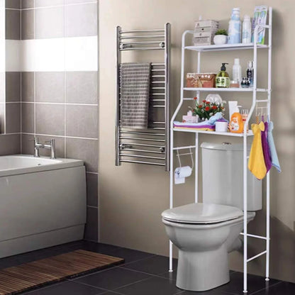 8803 Multi-layer The Toilet Storage Rack Metal Bathroom Shelf Space Saving Organizer For Laundry Room Wash Basin Floor Stand - Zidbik
