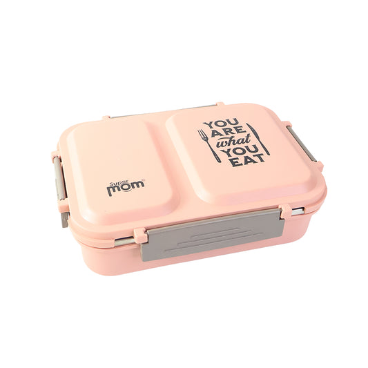Supermom 2 Partition Stainless Steel Lunch Box - Zidbik