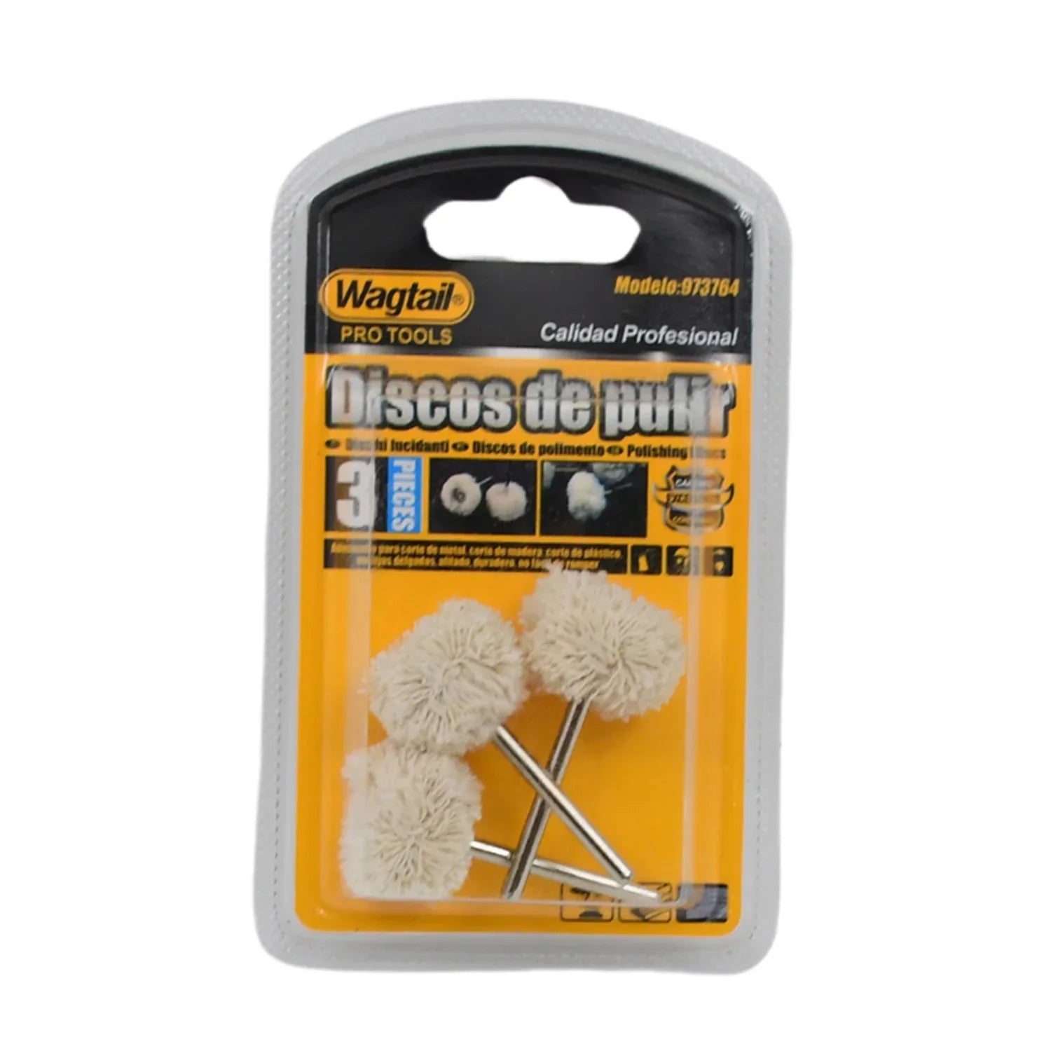 Cotton Polishing Buffing Wheel For Dremel Polishing Kit (3 Pc Set) - Zidbik