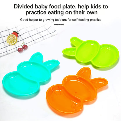 7101 Rabbit Shape Dish 6 Pcs For Kids (Multicolor) - Zidbik