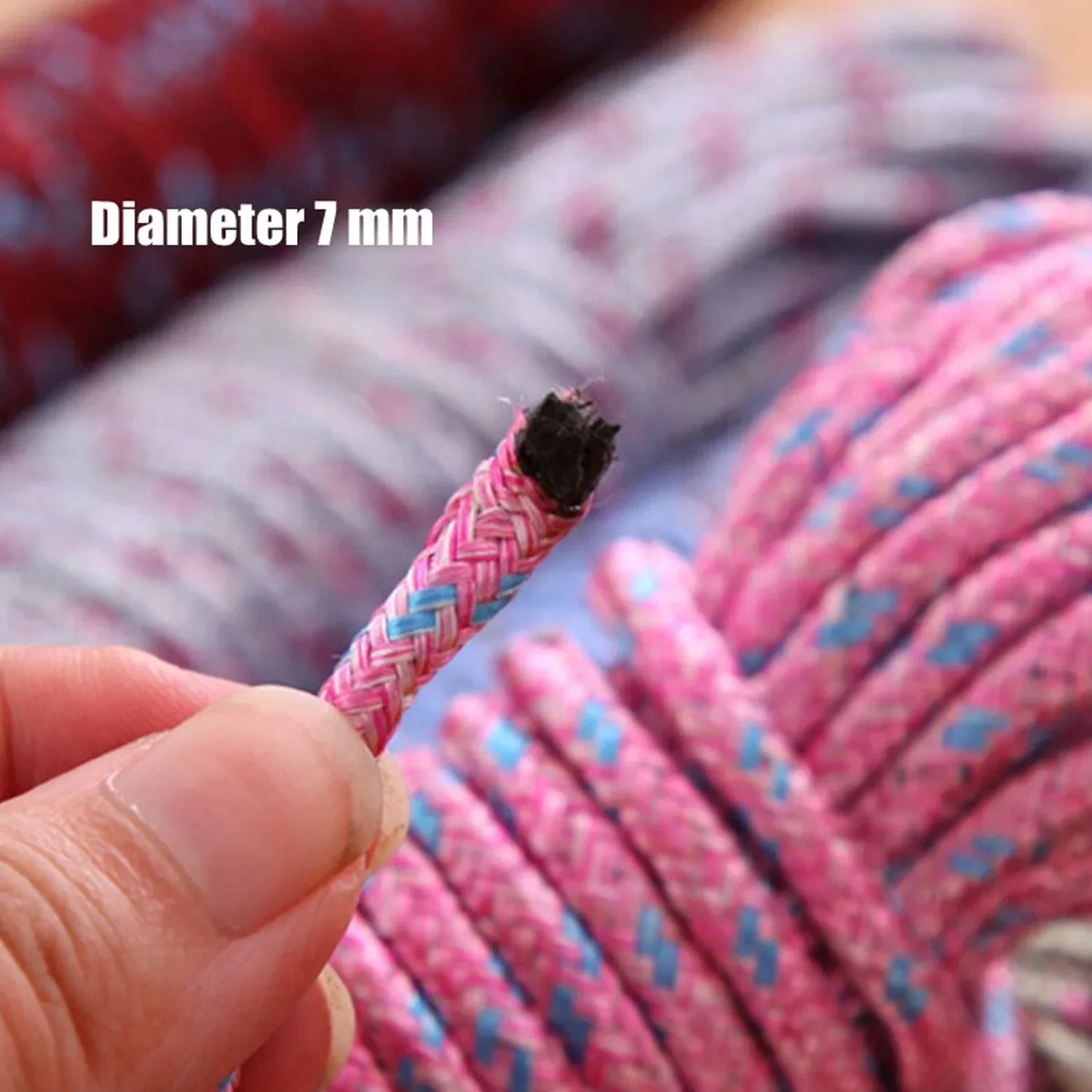 9059 10 Meter Heavy Duty Laundry Drying Clothesline Rope Portable Travel Nylon Cord Sturdy Clothes Line For Outdoor Camping Indoor Crafting Art Projects - Zidbik