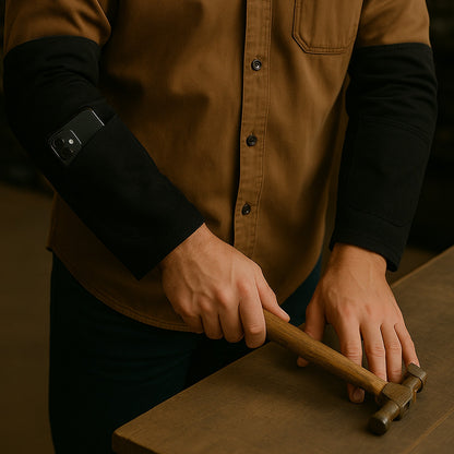 Protective Arm Sleeves With Elbow Padding  1 Pair Safety Work Arm Cover - Zidbik