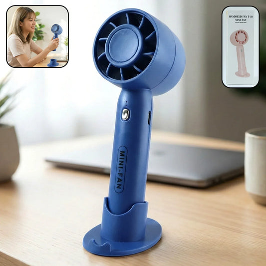 Rechargeable Mini Handheld Fan (1 Pc) - Zidbik