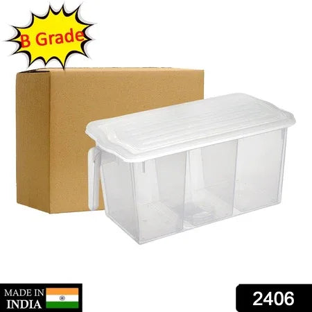 2406 Refrigerator Organizer Fresh-keeping Box Case Kitchen Storage Box - Zidbik