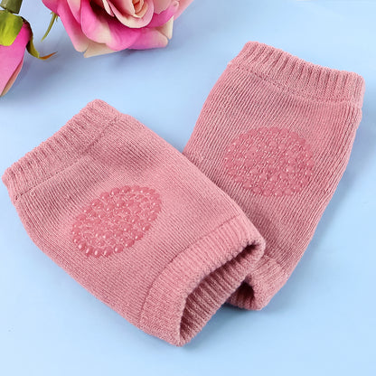 Pink Toddler Wool Knit Leg Warmer (Knee Guard) - Zidbik