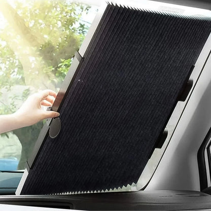 Retractable Long Foldable Windshield Sun Shade For Car (1 Set) - Zidbik