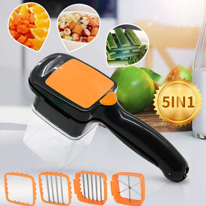 2069 5 In 1 Nicer Dicer Used For Cutting And Shredding Of Various Types Of Food Stuff In All Kitchen Purposes. - Zidbik
