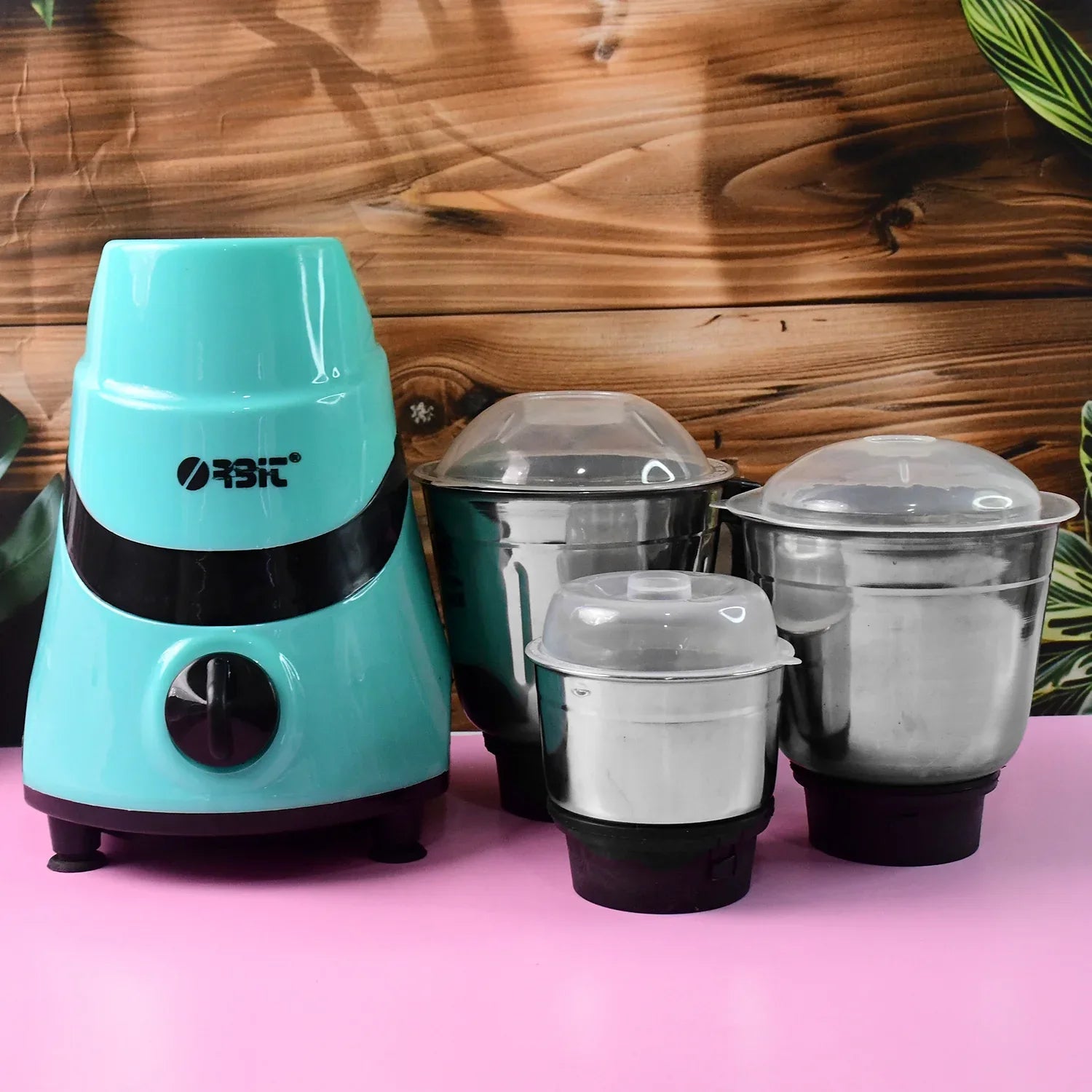Orbit Mixer Grinder With 3 Stainless Steel Jars - 550w - Zidbik