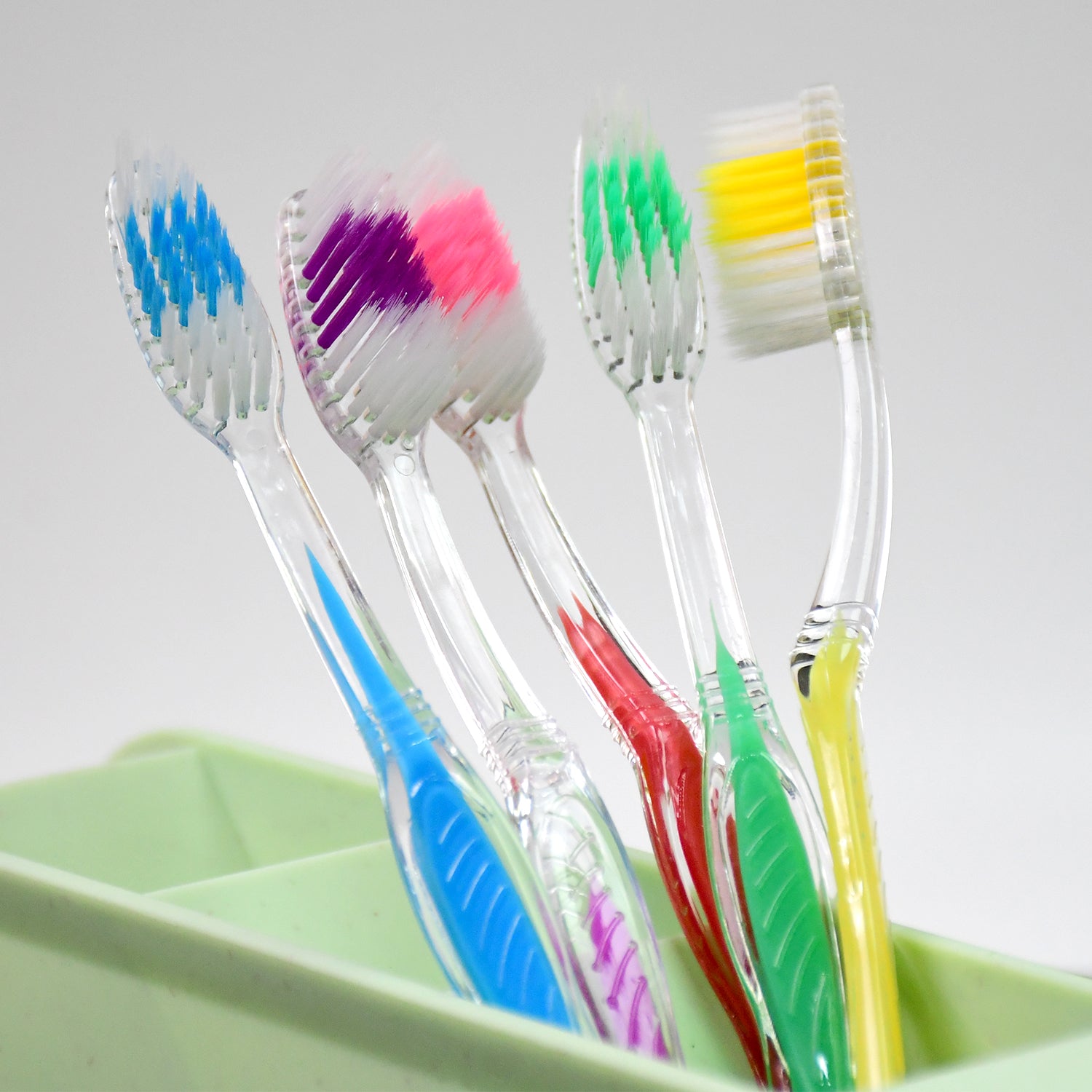 Premium Plastic Toothbrush (1 Pc  Mix Color) - Zidbik