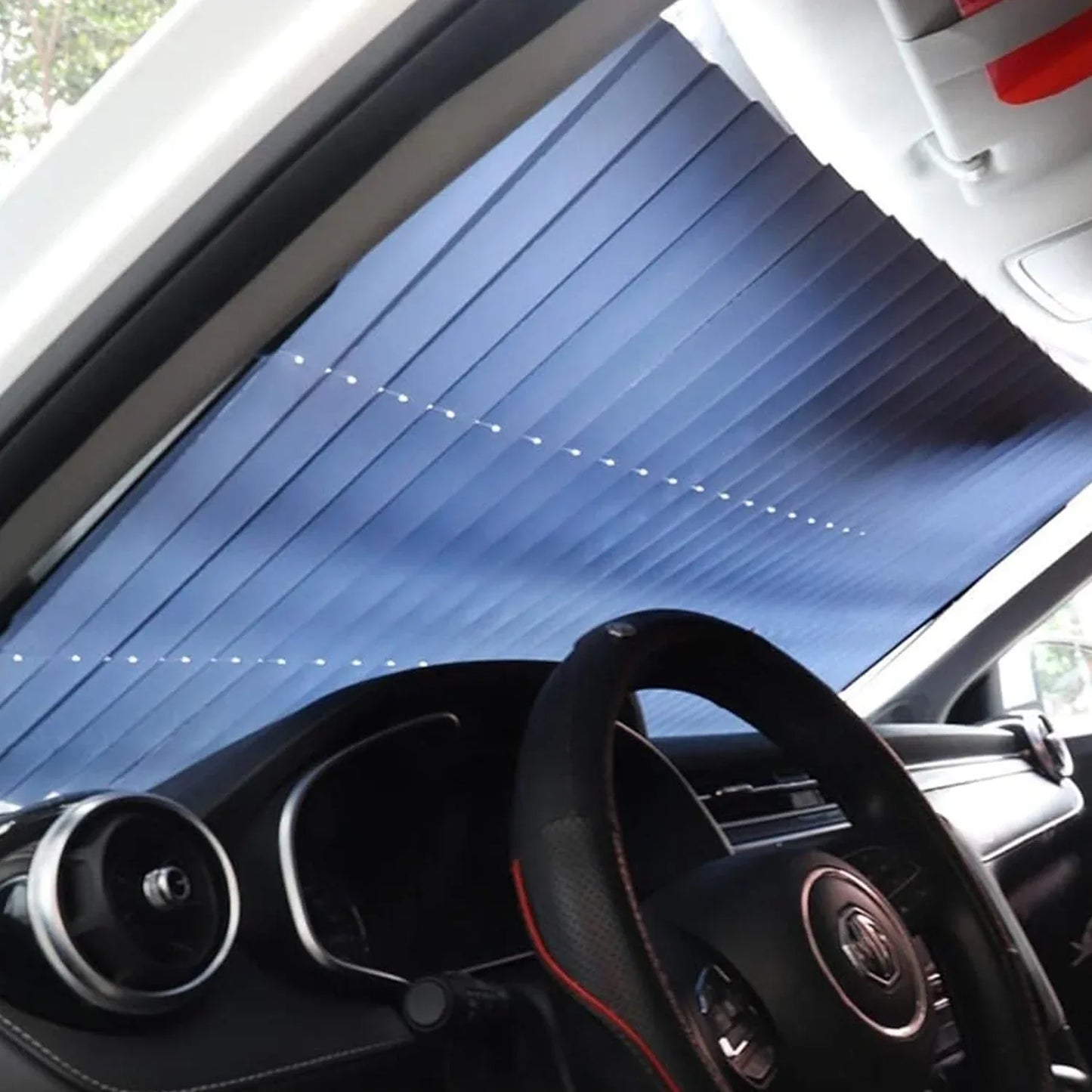 Retractable Long Foldable Windshield Sun Shade For Car (1 Set) - Zidbik
