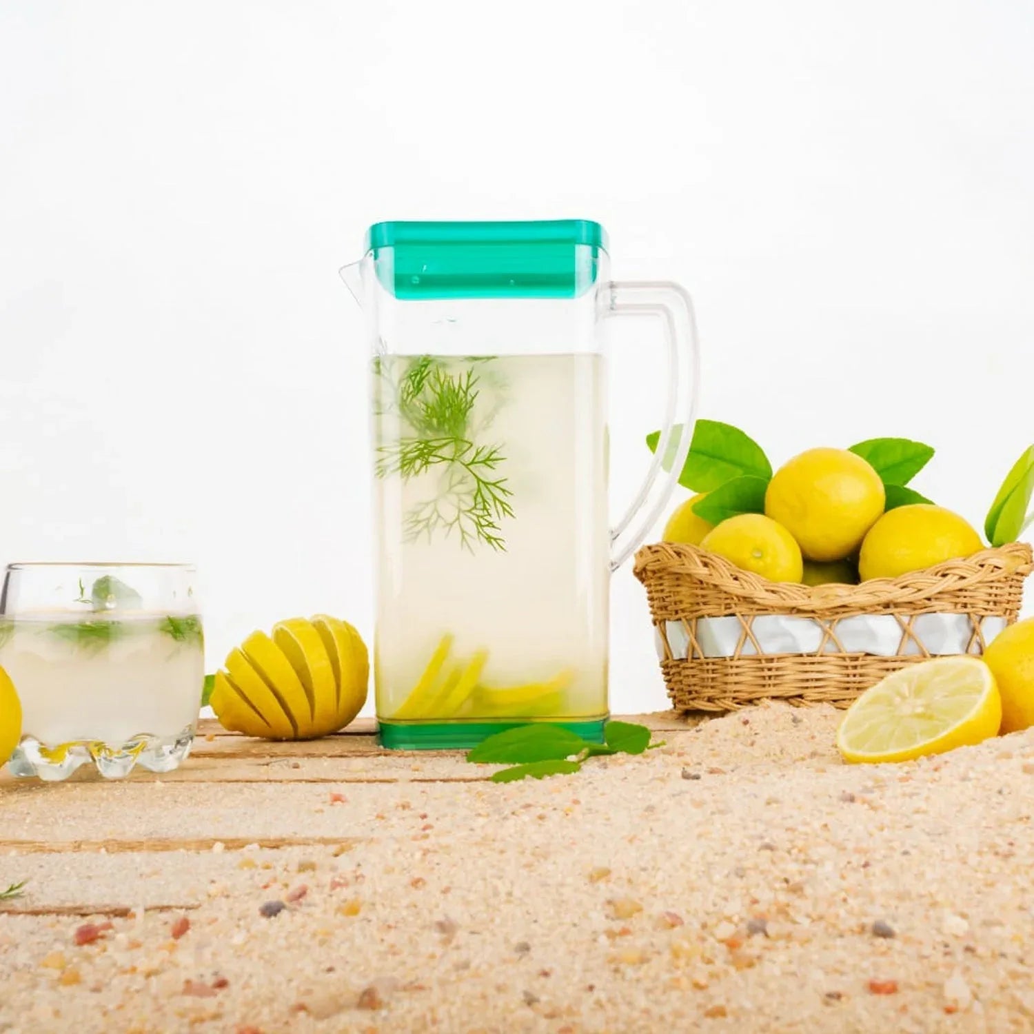 2246 Resistant Glass Jug For Juice Milk Cold Or Hot Beverages - Zidbik