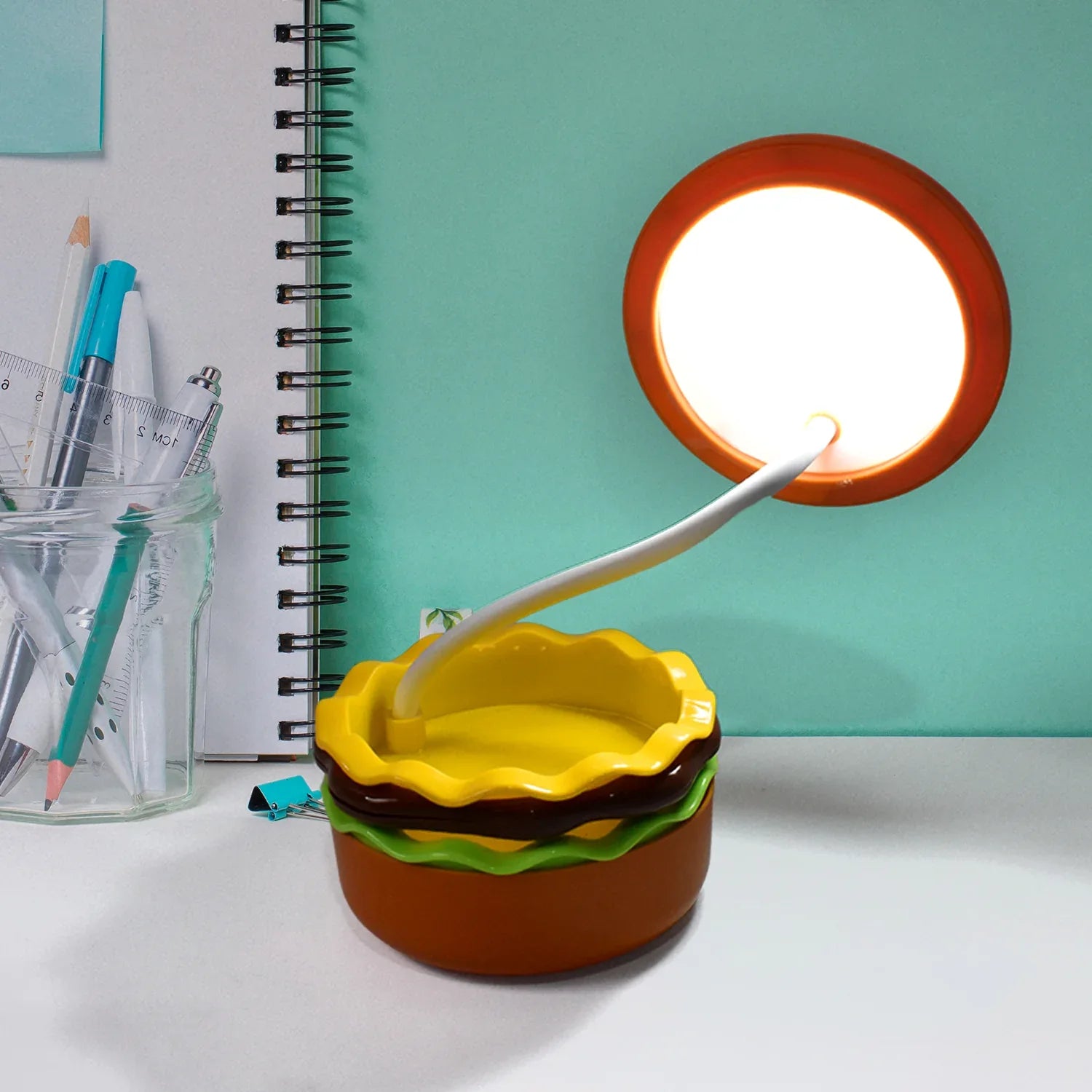 Burger Delight Folding Led Night Lamp (1 Pc) - Zidbik