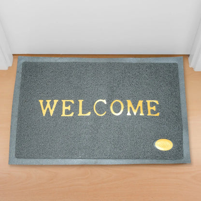 8822 Welcome Door Mat For Home Entrance Outdoor Mat Anti Slip Heavy Duty And Waterproof Easy To Clean For Entry For Bedroom Living Room (23x15 Inch) - Zidbik