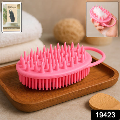 2-in-1 Silicone Soft Bristle Bath Brush - Zidbik