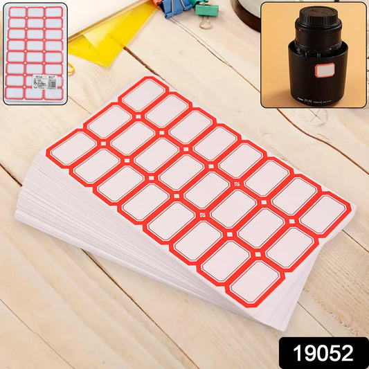 Multipurpose Writable Blank Label Sticker Sheets (50 Sheet) - Zidbik