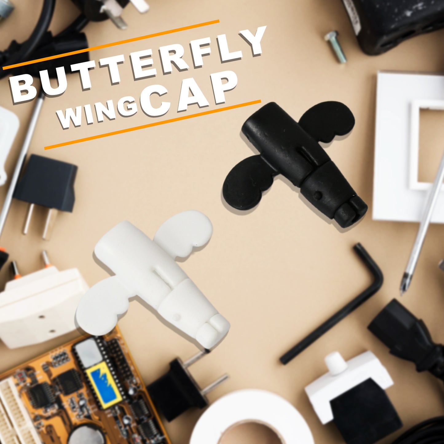 Silicone Data Cable Protector Angel Data Cable Protective Cover 2 In 1 Mobile Phone Cord Earphone Cord Saver Storage Tool - Zidbik